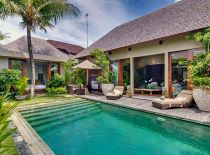 Villa Eshara II, View of Villa from the Pool